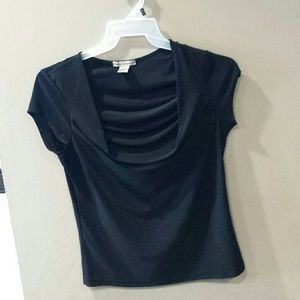 PRICE FIRM-Susan Lawrence black career top